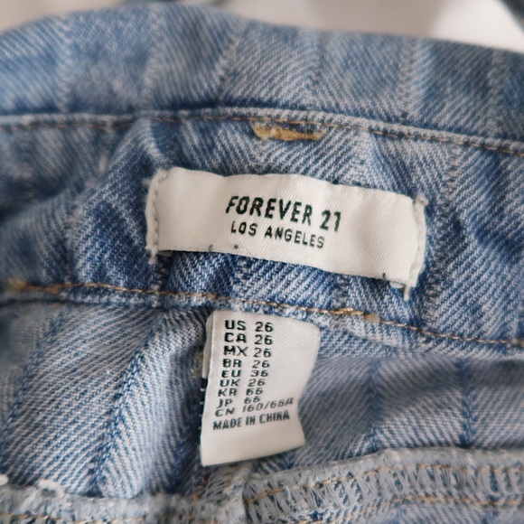 Forever 21 | Denim Distressed Overalls - Picture 6 of 6